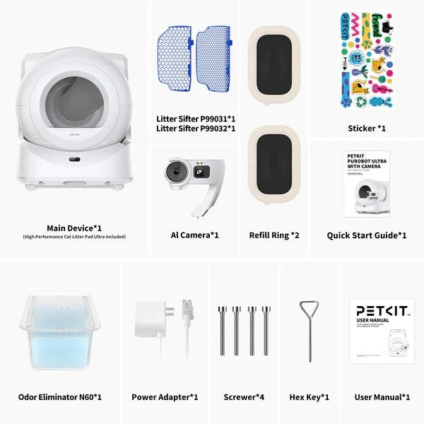 Фото - Смарт-лоток для животных PETKIT Purobot Ultra with Camera Self-Clean (P9903)